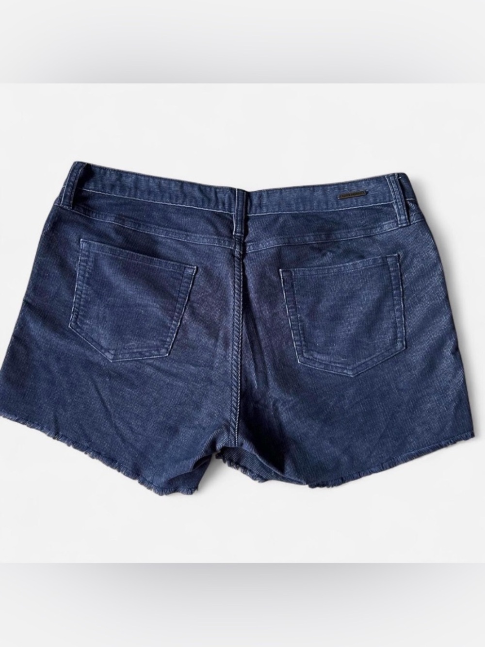 Carve Designs Navy Blue Corduroy Cutoff Shorts - Picture 2 of 4